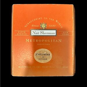 Vintage Nat Sherman Wood‎ Cigar Box